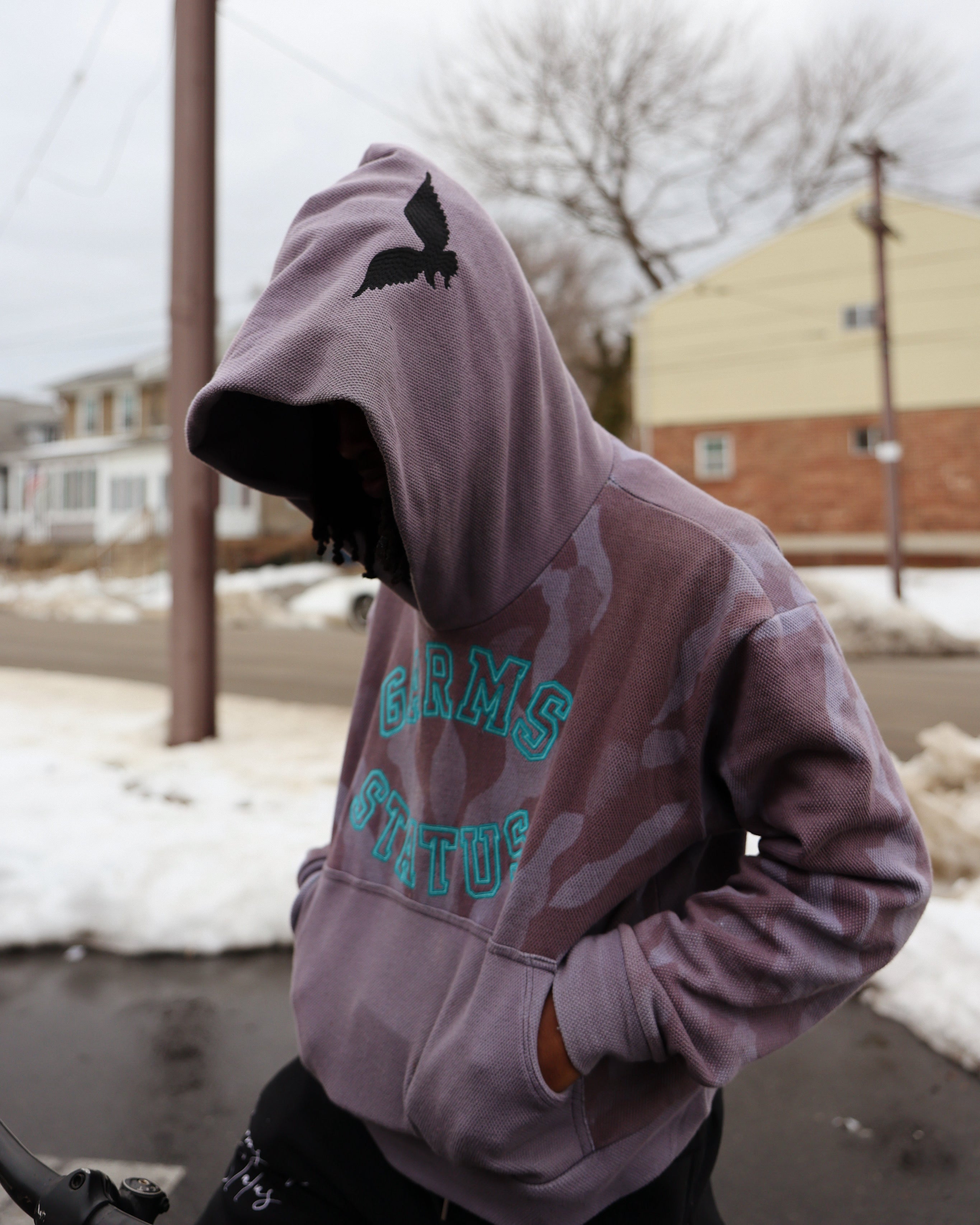 RSL Camo Hoodie “ Charcoal Grey “